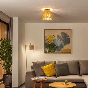 Brilagi - Plafoniera LED CERIA BOHO 1xE27/40W/230V Ø 28 cm marrone