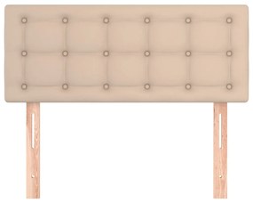 Testiera cappuccino 100x5x78/88 cm in similpelle