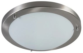 Plafoniera moderna in acciaio 31 cm IP44 - Yuma