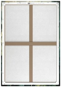 Quadro con elementi dipinti a mano 70x100 cm Monstera - Styler