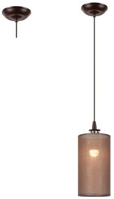 Lampadario LED a sospensione con filo NOEL MINI 1xE27/60W/230V marrone