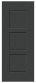 Pannello per porta d'ingresso P012 pellicolato pvc grigio L 92  x H 210.5 cm, Sp 6 mm apertura reversibile