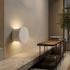 Applique Rotonda da Parete G9 DISCO in Gesso Pitturabile