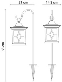 Globo 33272 - Illuminazione solare LED SOLAR 1xLED/0,06W IP44