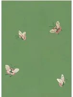 Sandberg Carta da parati Butterflies - Green