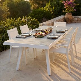BELL - tavolo da giardino allungabile in gres