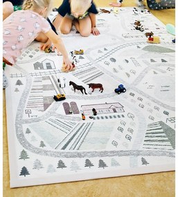 Tappeto per bambini bifacciale bianco, 160 x 230 cm Ülejõe - Narma