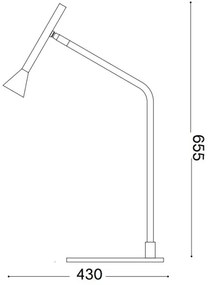 Ideal Lux - Lampada da tavolo LED dimmerabile DIESIS LED/6,5W/230V CRI 90 nero