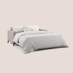 Kafka divano letto matrimoniale in morbido tessuto impermeabile T02 rosa