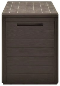 Baule da giardino marrone 116x44x55 cm