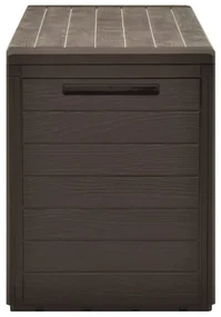 Baule da giardino marrone 116x44x55 cm
