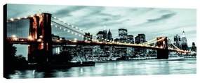 Stampa su tela Glitter Wow New York Light, multicolore 145 x 75 cm