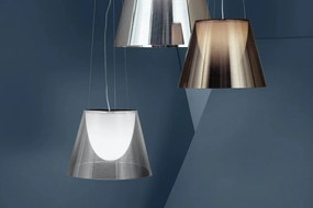 Flos KTribe Suspension 1 Lampada A Sospensione 24 cm a luce diffusa con diffusore esterno Argento Alluminizzato