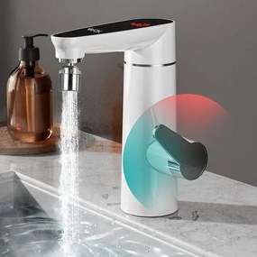 Scaldabagno istantaneo con LED display 3000W/230V IPX4 bianco