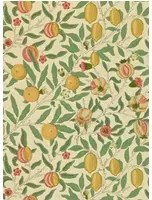 Morris & Co Carta da parati Fruit - Beige/ Gold/ Coral