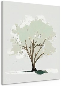 Stampa su tela – Albero con un tocco di minimalismo