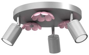 Faretto FLOWER 3xGU10/8W/230V cromo opaco