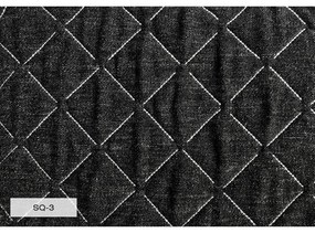 Letto singolo imbottito nero con contenitore con griglia 90x200 cm Sleepy Luna - Miuform