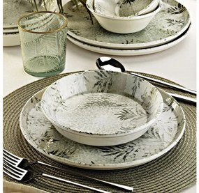 Set da pranzo 18 pezzi grigio/porcellana