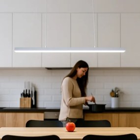 Brilagi - Lampadario LED a sospensione su cavo AXIS LED/30W/230V 120 cm bianco