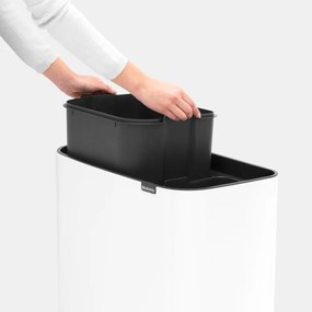 Cestino per la spazzatura in acciaio bianco per raccolta differenziata/touch 34 l Bo Touch Bin – Brabantia