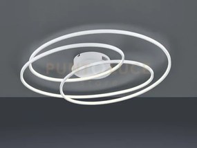 Gale plafoniera led 50w 7000lm, 3000k grande bianca cerchi concentr...