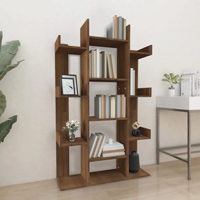 Libreria rovere marrone 86x25,5x140 cm in legno multistrato