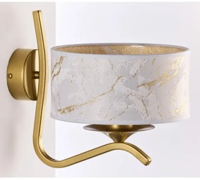 Jupiter 2111 - Applique KASZMIR 1xE27/15W/230V bianco/oro/effetto marmo