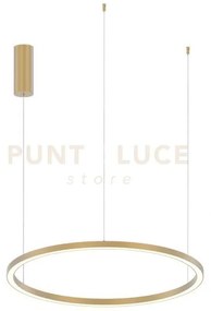 Lampadario a sospensione led hoop oro 40w 6000lm cct 3000k 4000k 65...