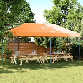Tenda Da Festa Pieghevole Pop-up Arancione 580x292x315 Cm /