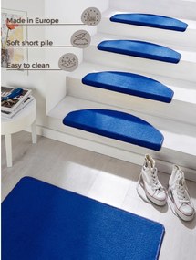 Set di tappeti per scale blu con strisce adesive 15 pz 23x65 cm Fancy – Hanse Home