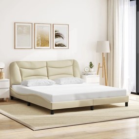 Giroletto Senza Materasso Crema 180x200 Cm İn Tessuto /
