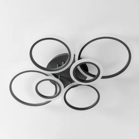 Brilagi - Lampadario a plafone LED dimmerabile ORBITS LED/85W/230V 3000-6500K antracite + +TC