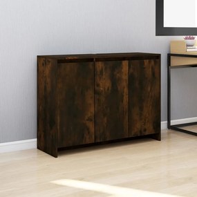 Credenza rovere fumo 102x33x75 cm in truciolato