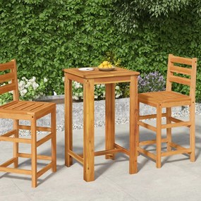 Tavolo da bar da giardino 60x60x105 cm legno massello di acacia