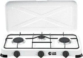 Fornello A Gas GPL Portatile 3 Bruciatori 1 + 2,2 + 2,2 kW