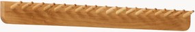 Appendiabiti da parete in legno di quercia Echo, larg. 88 cm