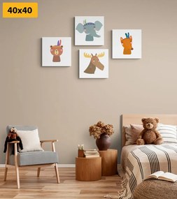 Set di quadri – Indiani animali