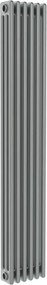 Termosifone in acciaio tubolare 3 colonne 6 elementi interasse 1735 mm ERCOS Comby grigio titanio