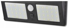 Lampada da parete solare a LED con sensore, LED da 1,2 W, 3,7 V, 1200 mAh, IP54