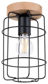 Sollux SL.1262 - Plafoniera GOTTO 1xE27/15W/230V nero