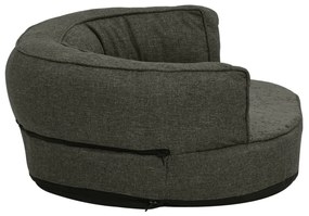 Materasso ergonomico per cani 75x53 cm pile lino grigio scuro