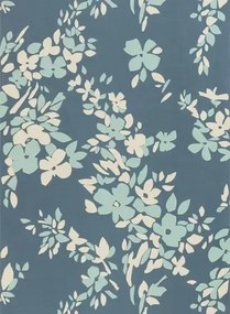 Farrow & Ball Carta da parati Hegemone - Stiffkey Blue/ Dix Blue/ Old White