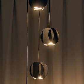 Lampadario a sospensione con cavo GAMBIT 4xGU10/10W/230V nero