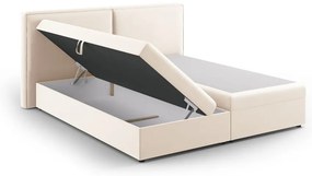 Letto boxspring crema con contenitore 180x200 cm Arendal - Cosmopolitan Design