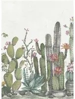 Rebel Walls Carta da parati panoramica Playful Cactus - Ivory
