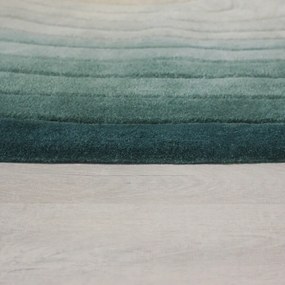Tappeto blu in lana 160x230 cm Puddle Ombre Wool - Flair Rugs