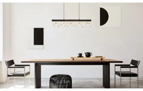 Globo 15532-5HB - Lampada a sospensione su cavo KIRA 5xE14/40W/230V nera