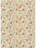 GP & J Baker Carta da parati Royal Court - Red/ Green