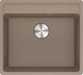 Lavello integrato 1 vasca in fragranite marrone FRANKE Maris L 51 x L 56 cm